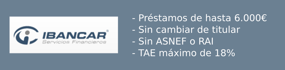 Ibancar empeña coche