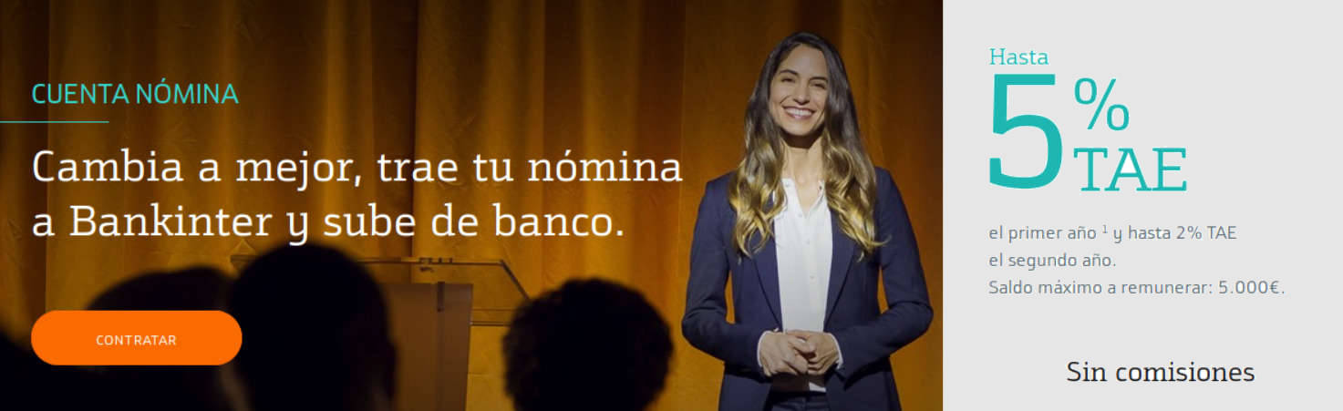Cuenta Nómina Bankinter, Bankinter